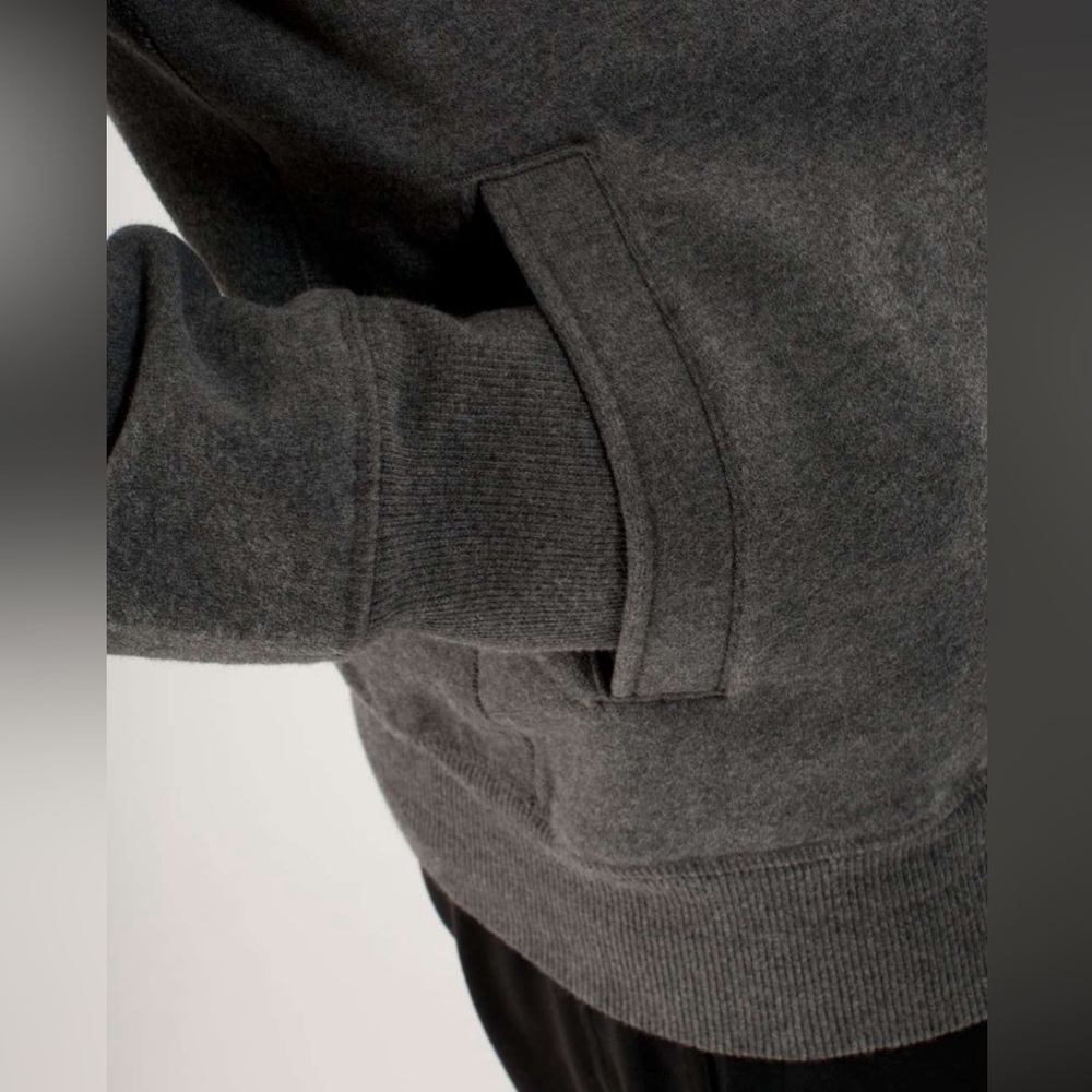 Lululemon West Coast Heavy Zip Up Hoodie Heathered Dark Slate Gray Men’s Medium - Picture 16 of 16